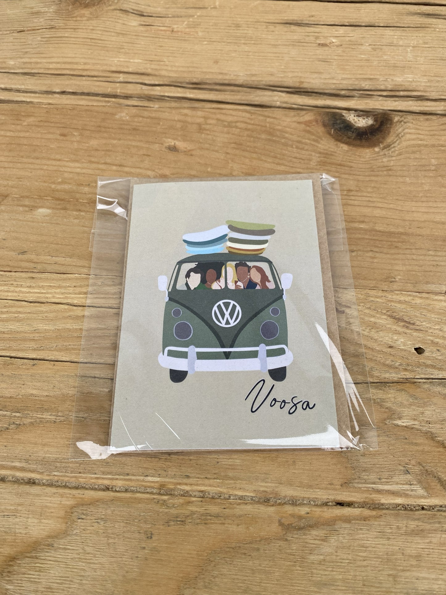 Combi van with friends and boards gift card