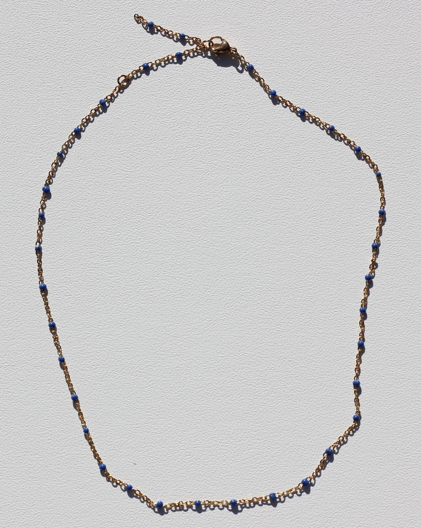 Golden dark blue choker Grace