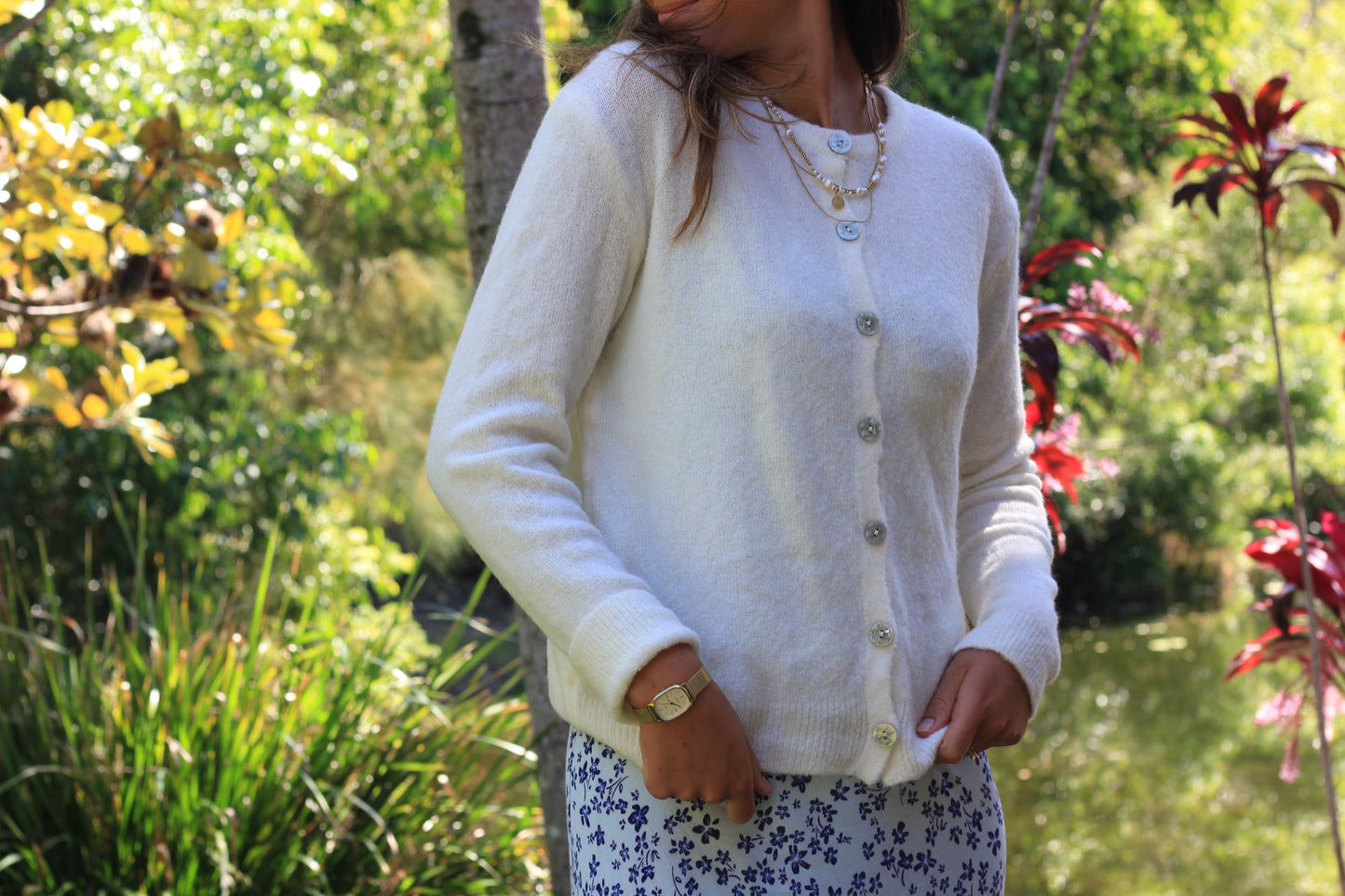 Cardigan Off-white,  Alma