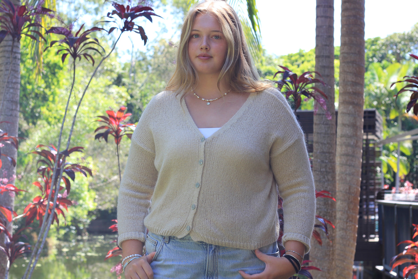 Cardigan Light Beige, Sunday
