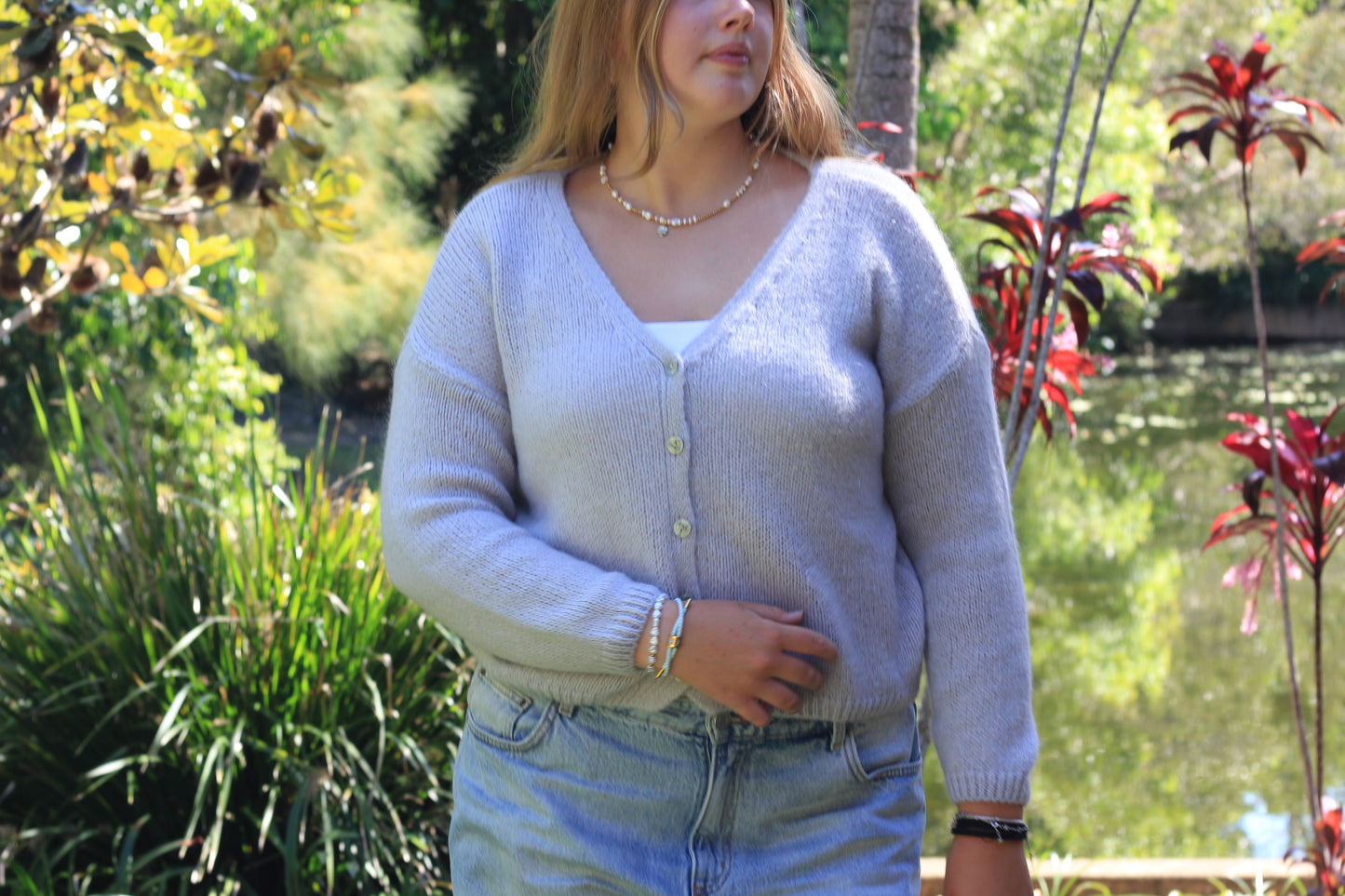 Cardigan Light grey, Sunday