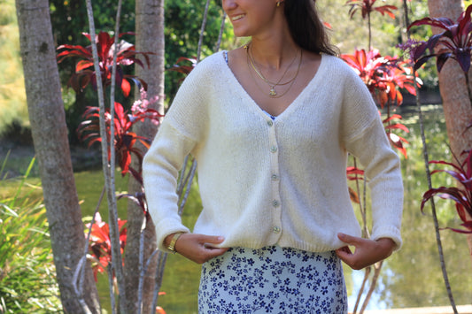 Cardigan Off White, Sunday