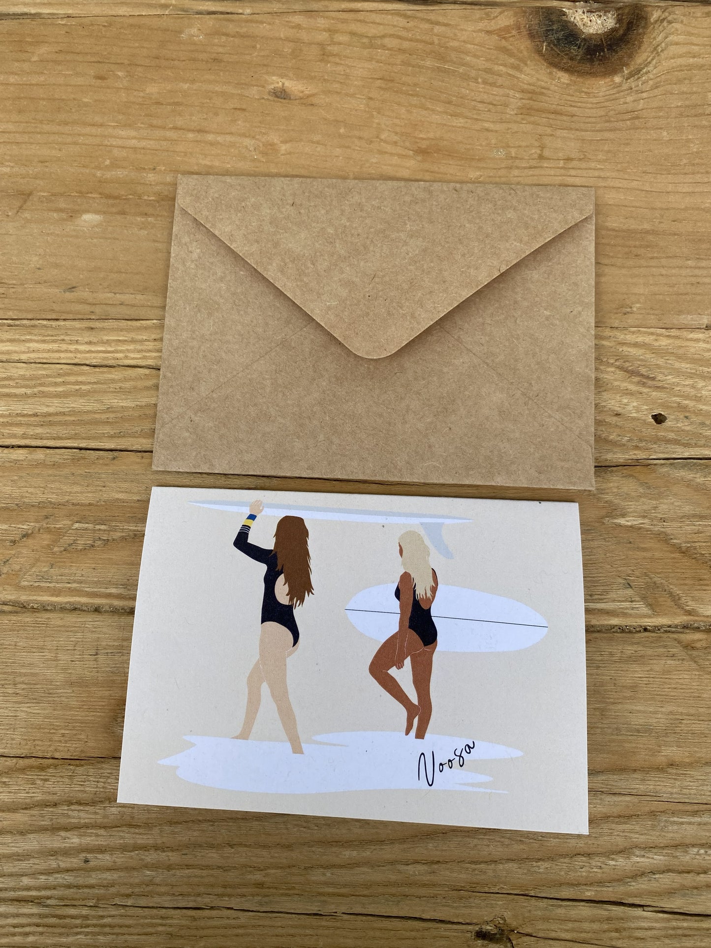Women surfers gift card