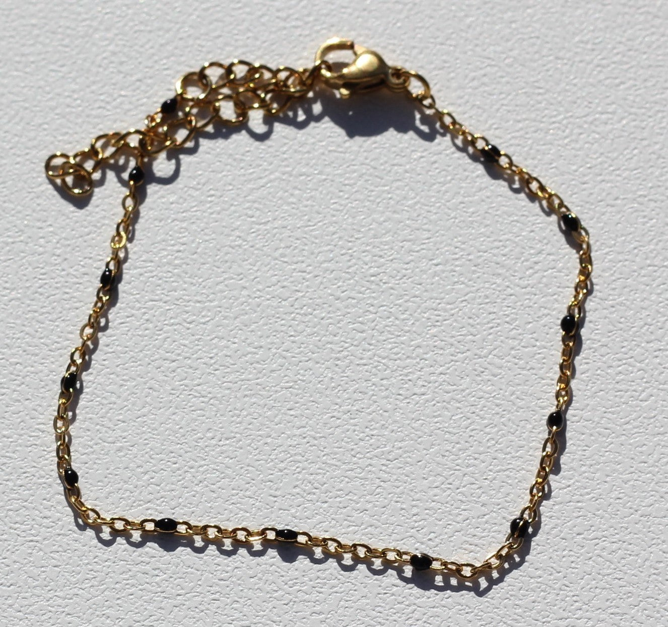 Golden black beaded bracelet Grace