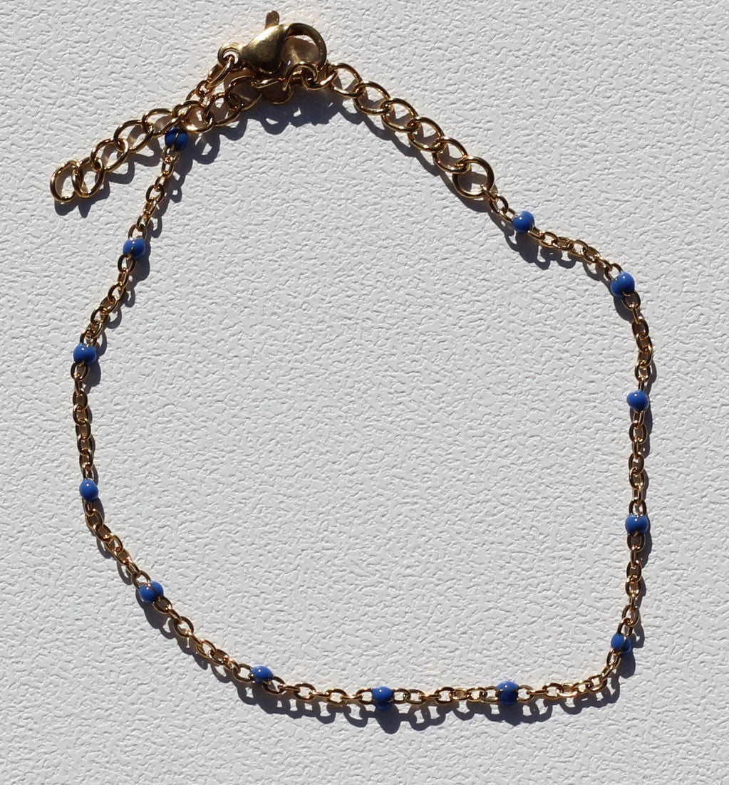 Golden dark blue bracelet Grace