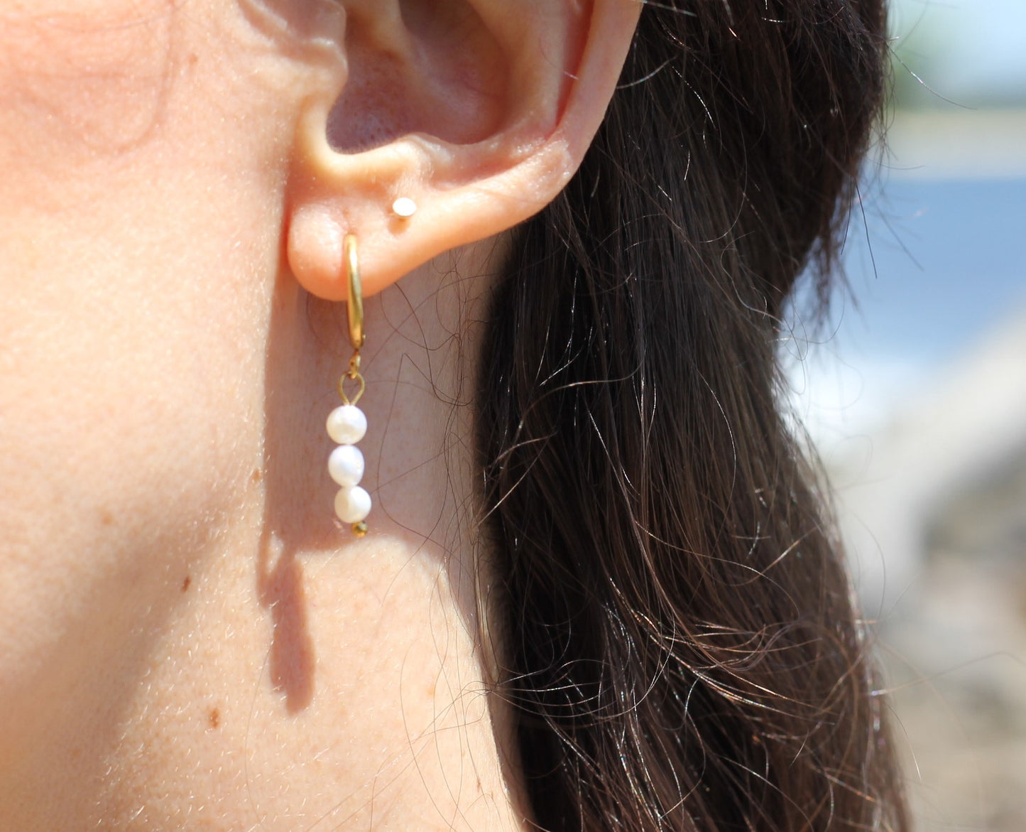Freshwater pearl earrings Iris