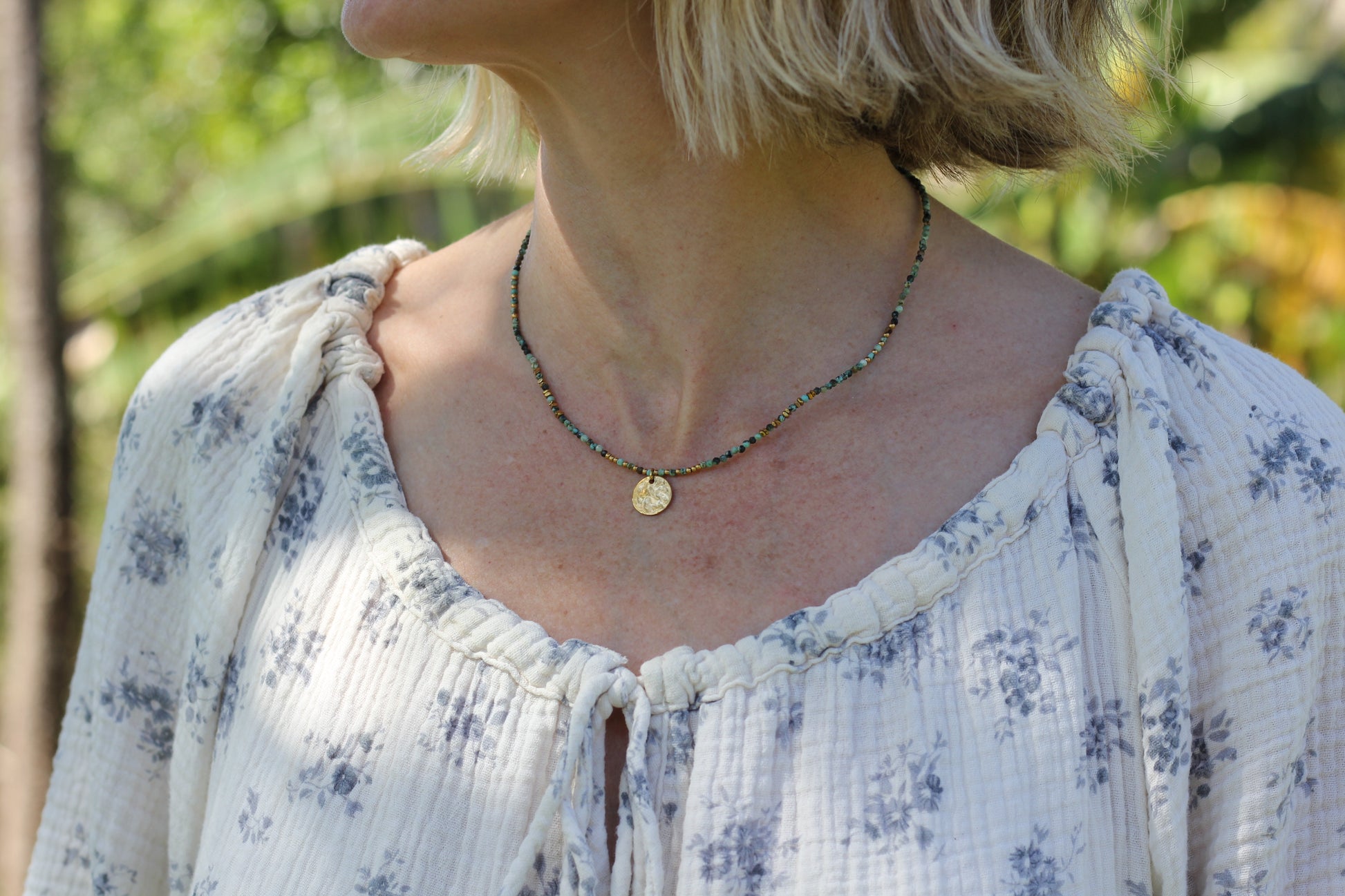 Lagoon necklace SundayMood water safe jewelry Noosa vibes