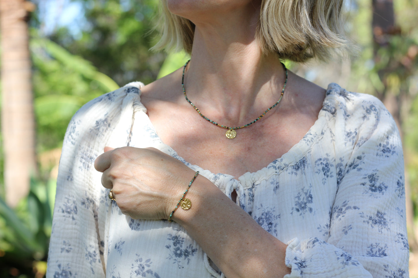 Golden “lagoon” colour bracelet Alba