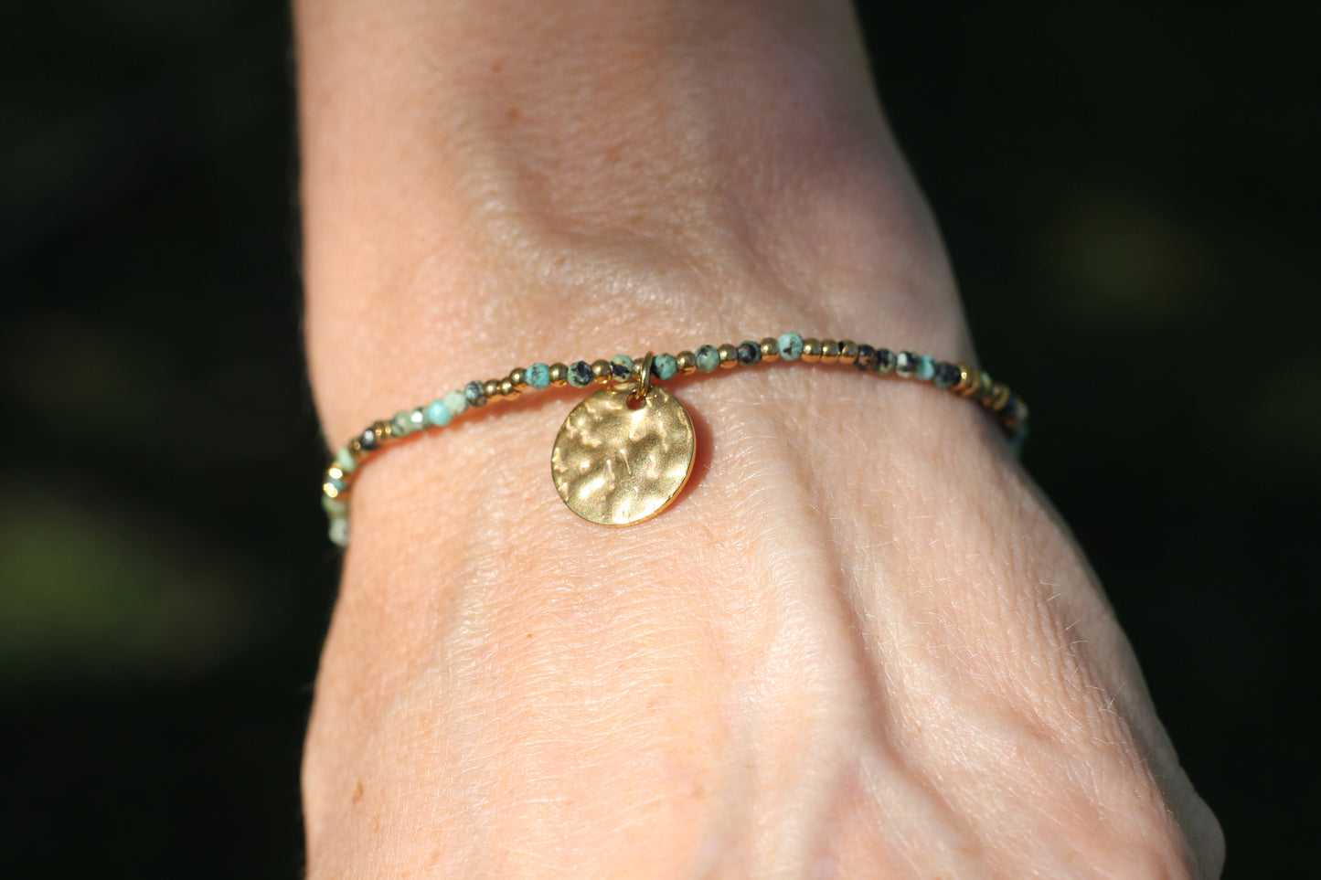 Golden “lagoon” colour bracelet Alba