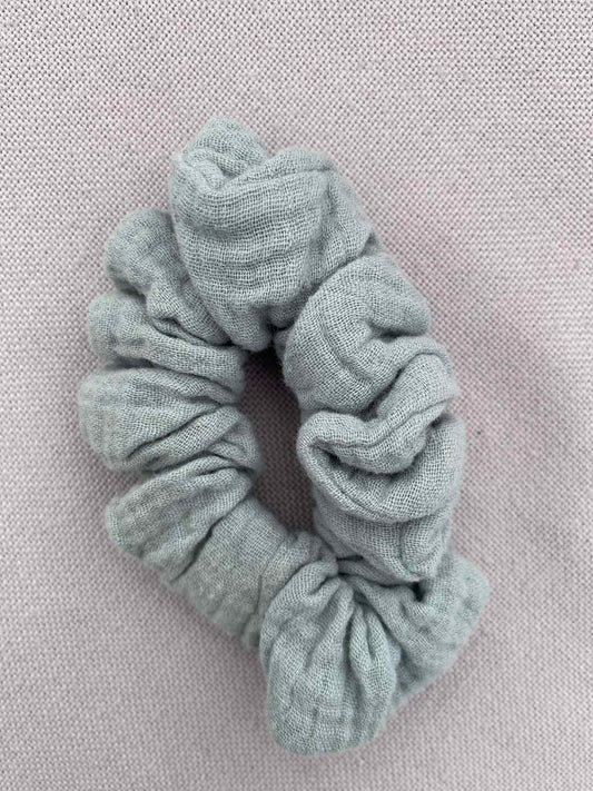 Light eucalyptus green scrunchy