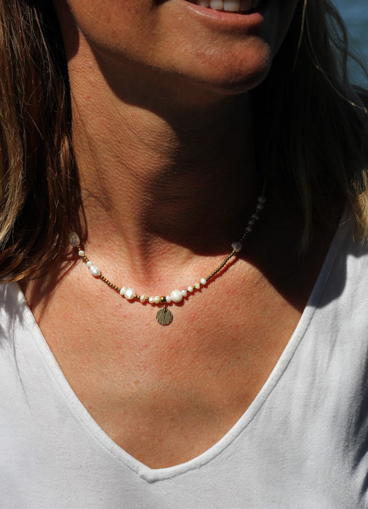 The Mixed Pearl Statement Necklace - VICTORIA Collection
