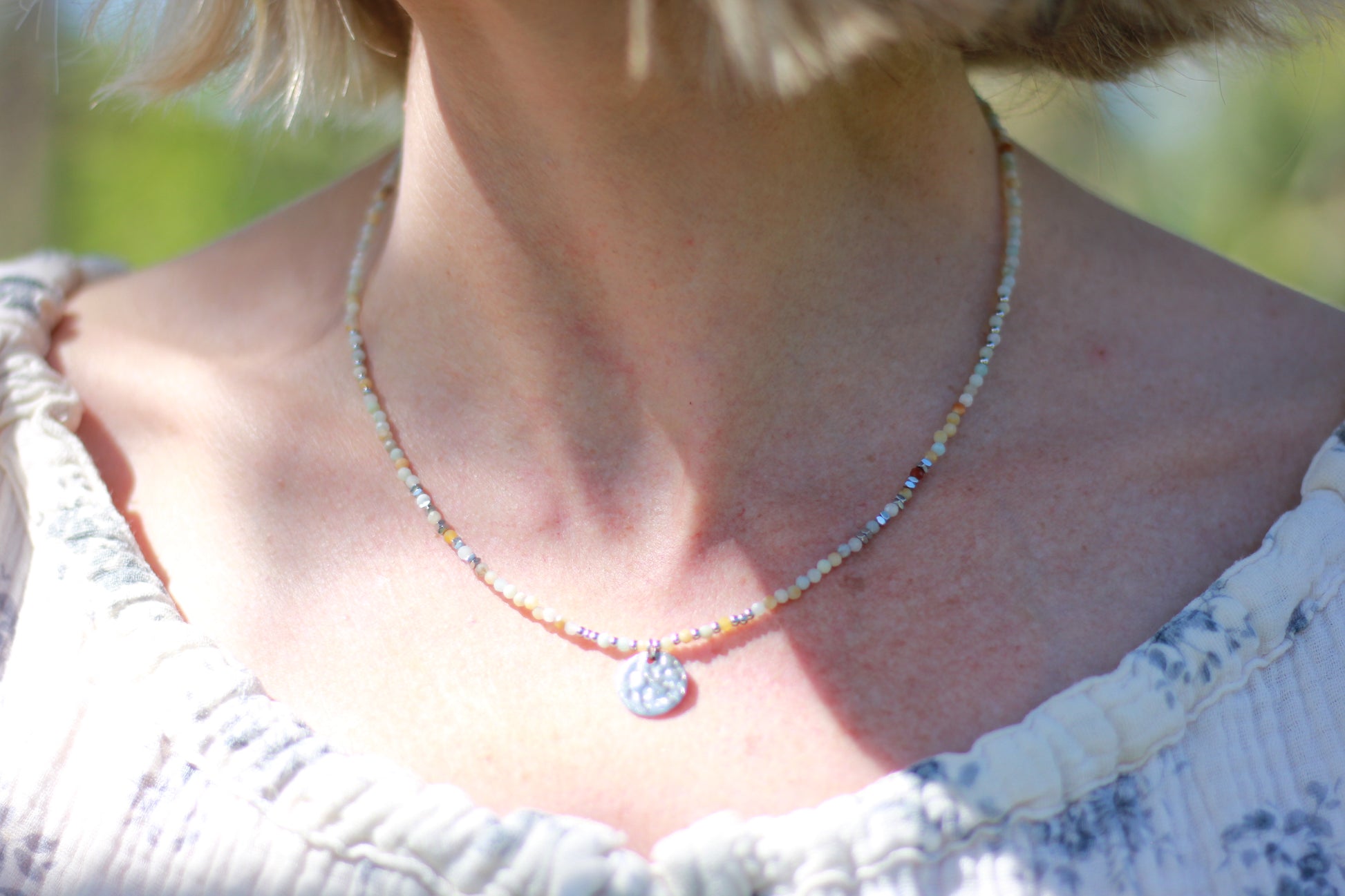 Natural colours necklace Alba jewelry 