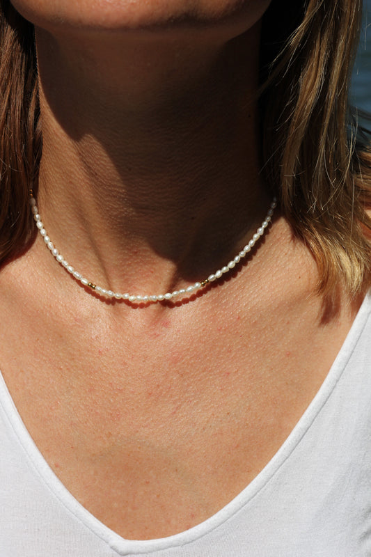 The Delicate Pearl Choker - VICTORIA Collection